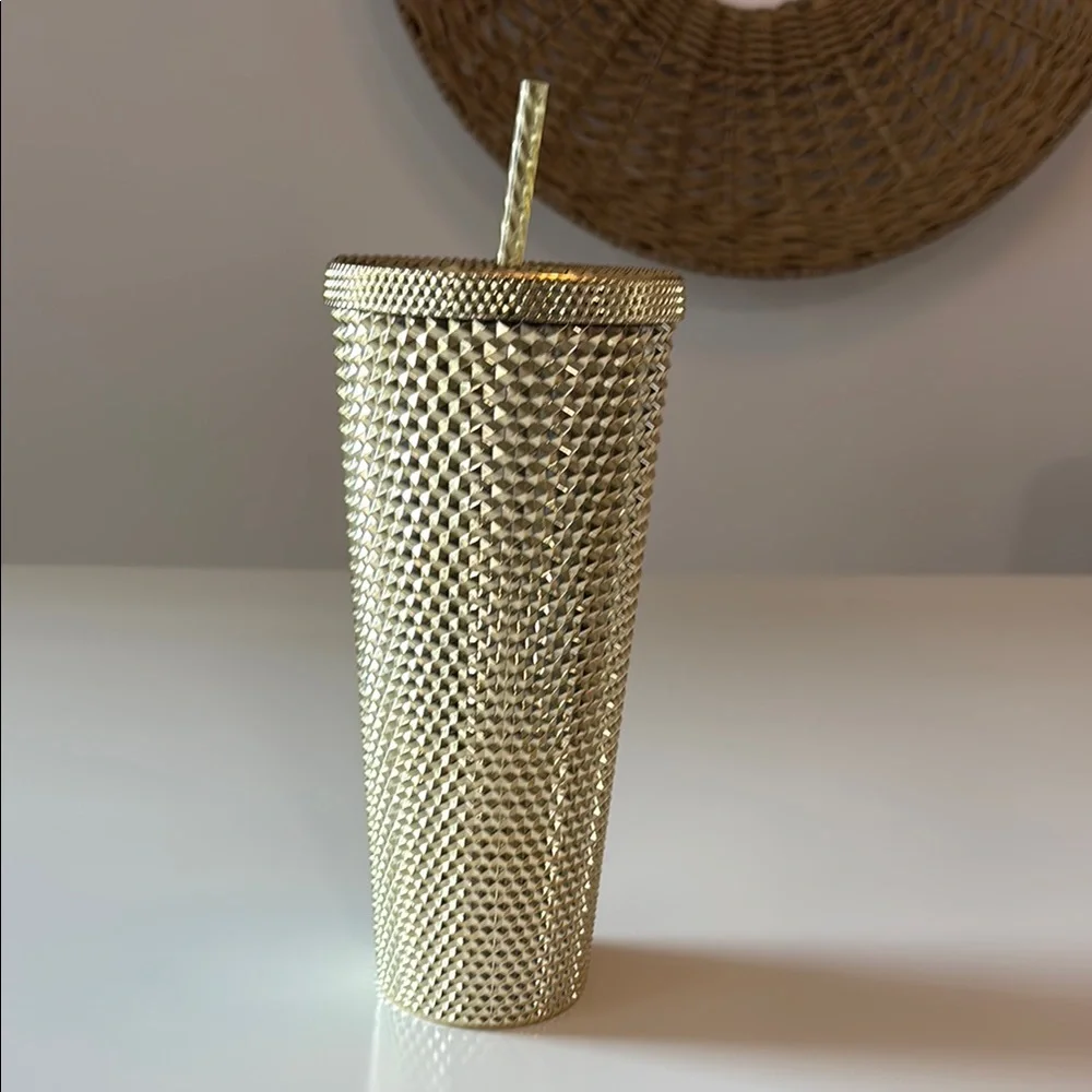 Starbucks Gold Studded Tumbler Accents- NWT - Picture 3 of 5